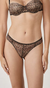 Etam SYMBIOSE - TANGA in Brown - View 1