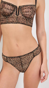 Etam SYMBIOSE - TANGA in Brown - View 3