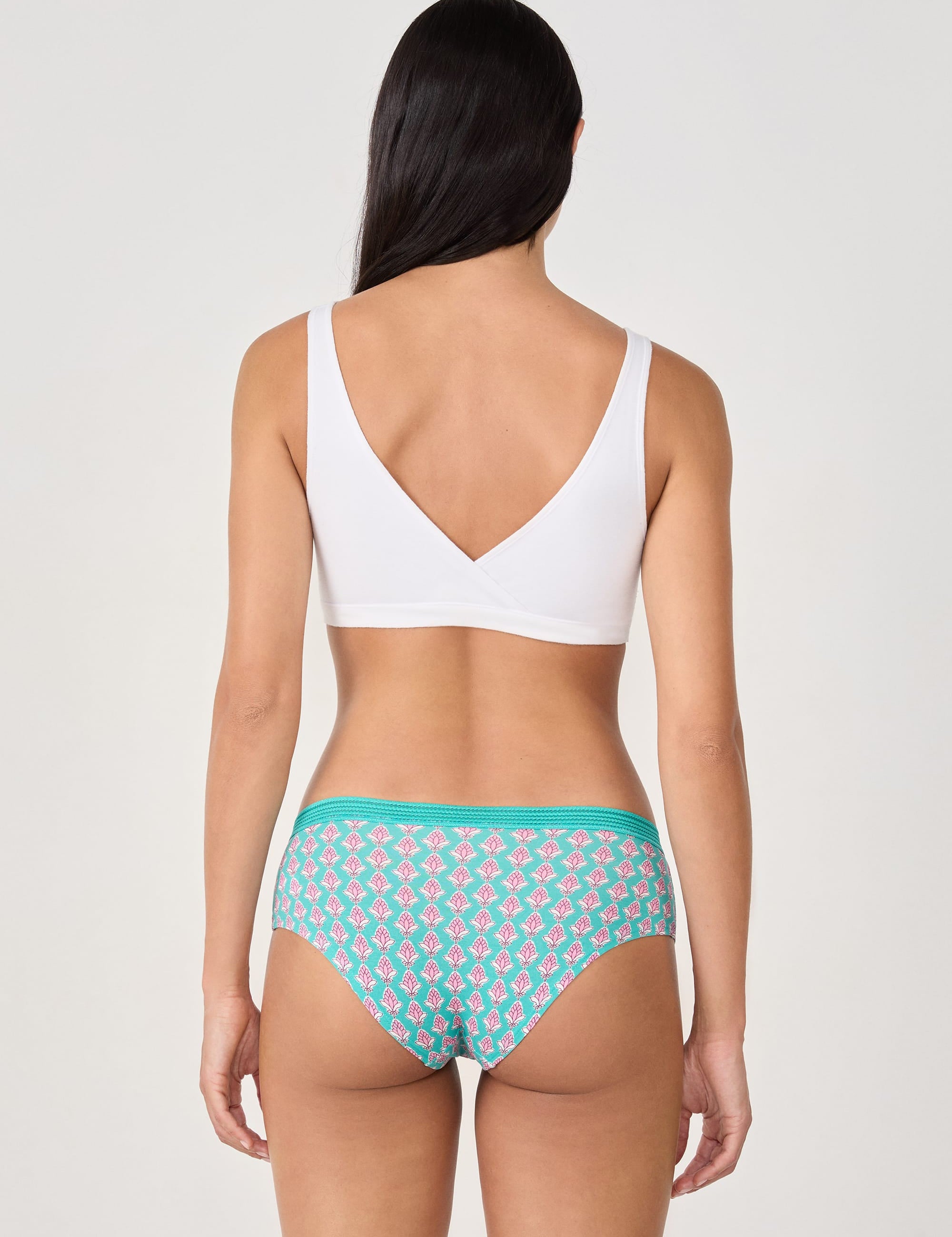 Etam JACKIE LACE - 3 SHORTIES 08-25 in Fuchsia - View 2