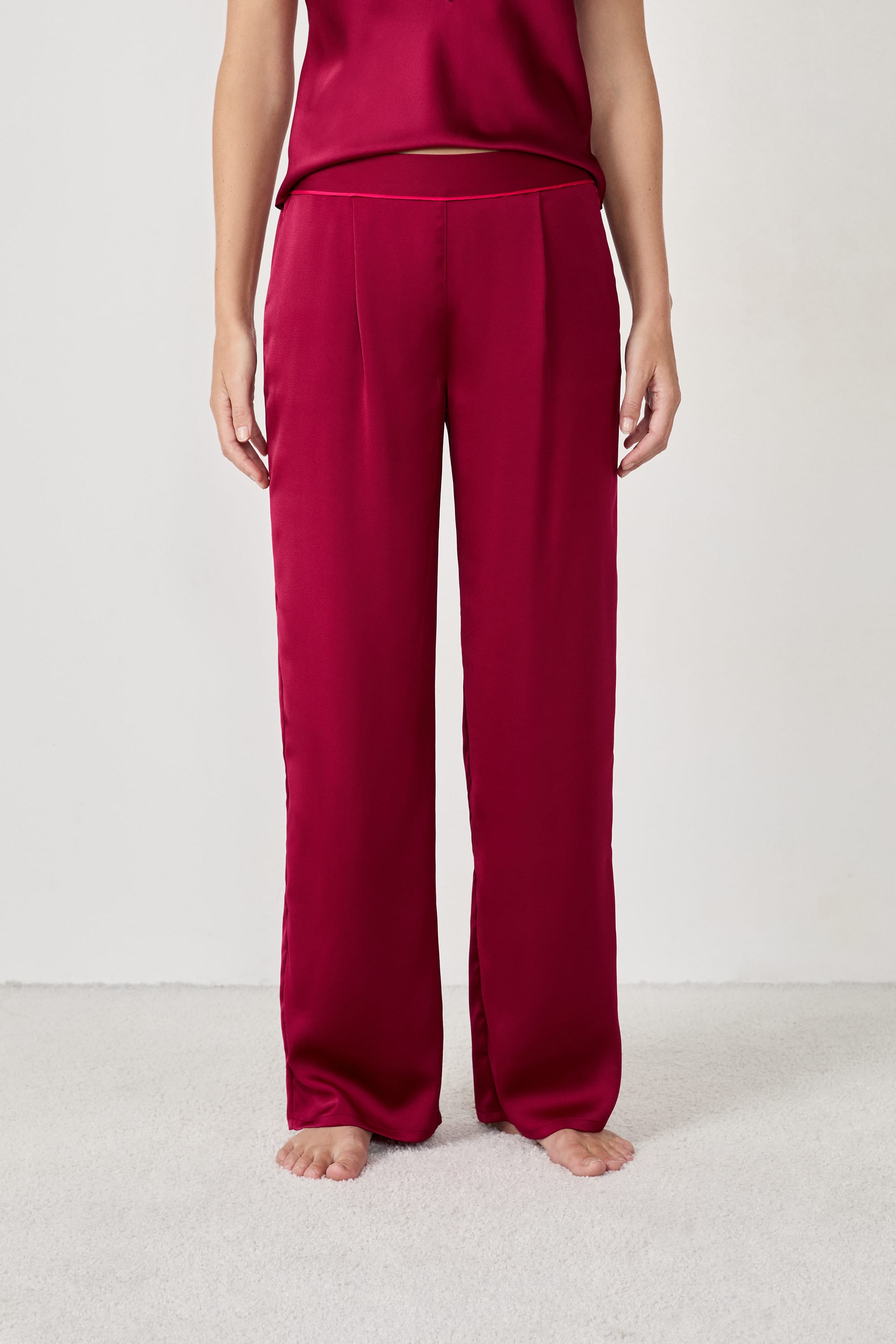 Etam ERIKE - PANTALON in Garnet Bordeaux - View 1