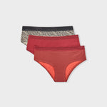 Etam JACKIE LACE - 3 SHORTIES in Garnet Bordeaux - View 1