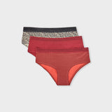 Etam JACKIE LACE - 3 SHORTIES in Garnet Bordeaux - View 1