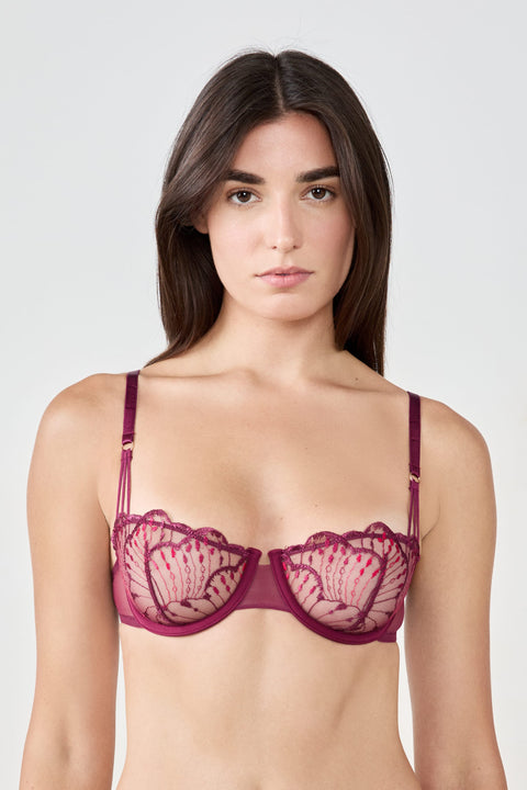 Etam nayade - N9 balconnet in garnet bordeaux