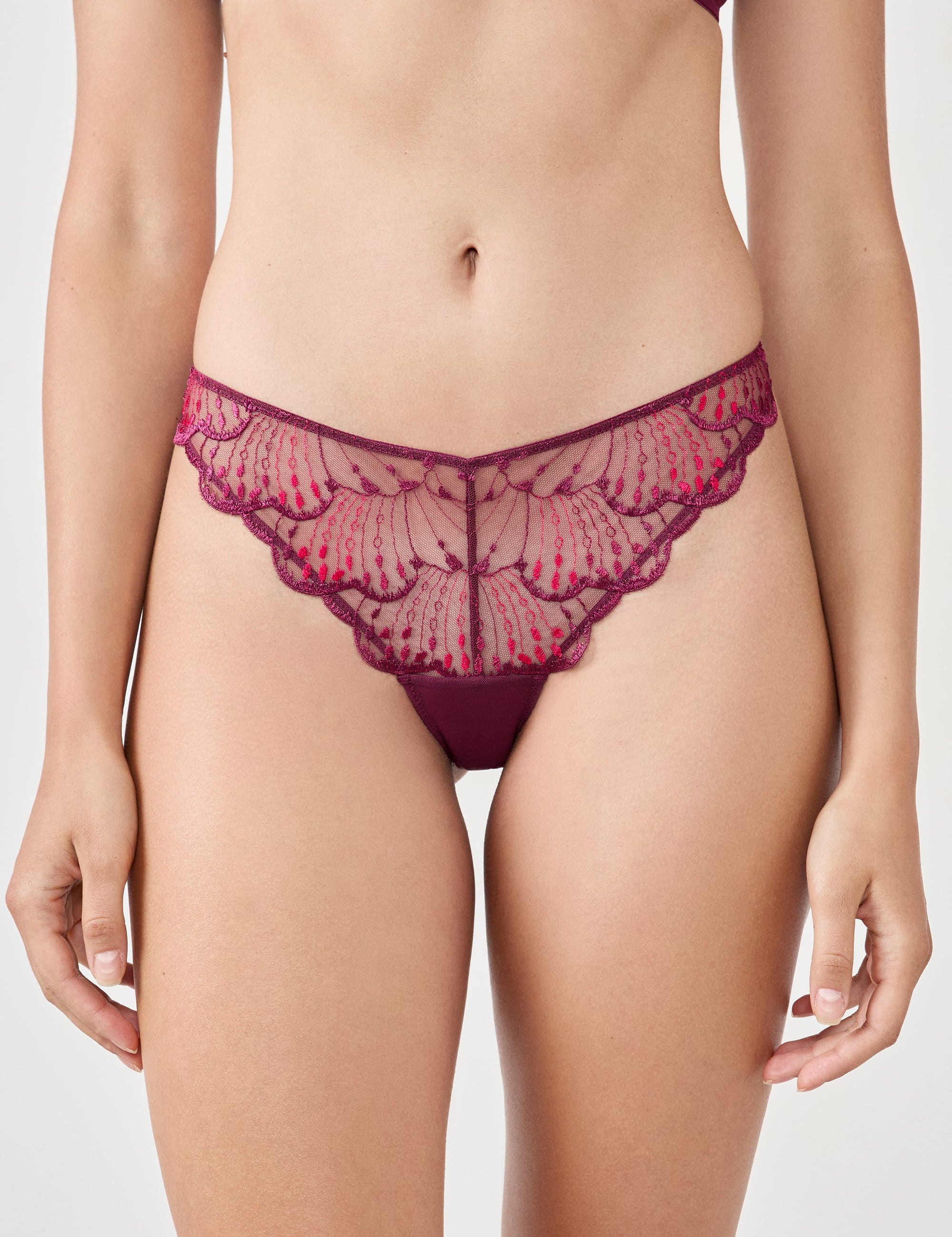 Etam NAYADE - TANGA in Garnet Bordeaux - View 1