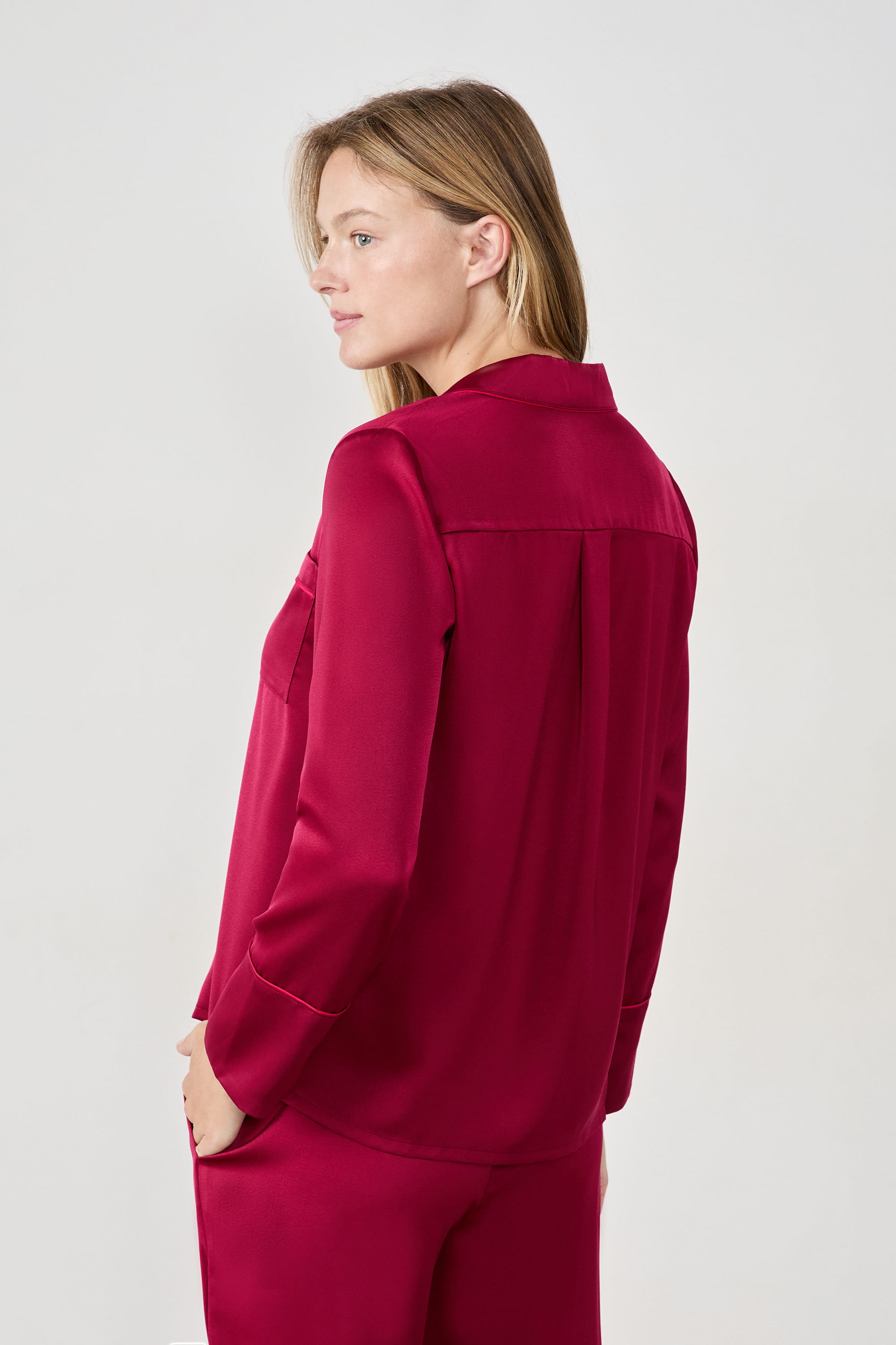 Etam ERIKE - CHEMISE in Garnet Bordeaux - View 2