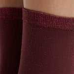 Etam ETINCELLE RIB - SOCKS in Garnet Bordeaux - View 2