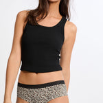 Etam JACKIE LACE - 3 SHORTIES in Garnet Bordeaux - View 3