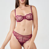 Etam NAYADE - TANGA in Garnet Bordeaux - View 3