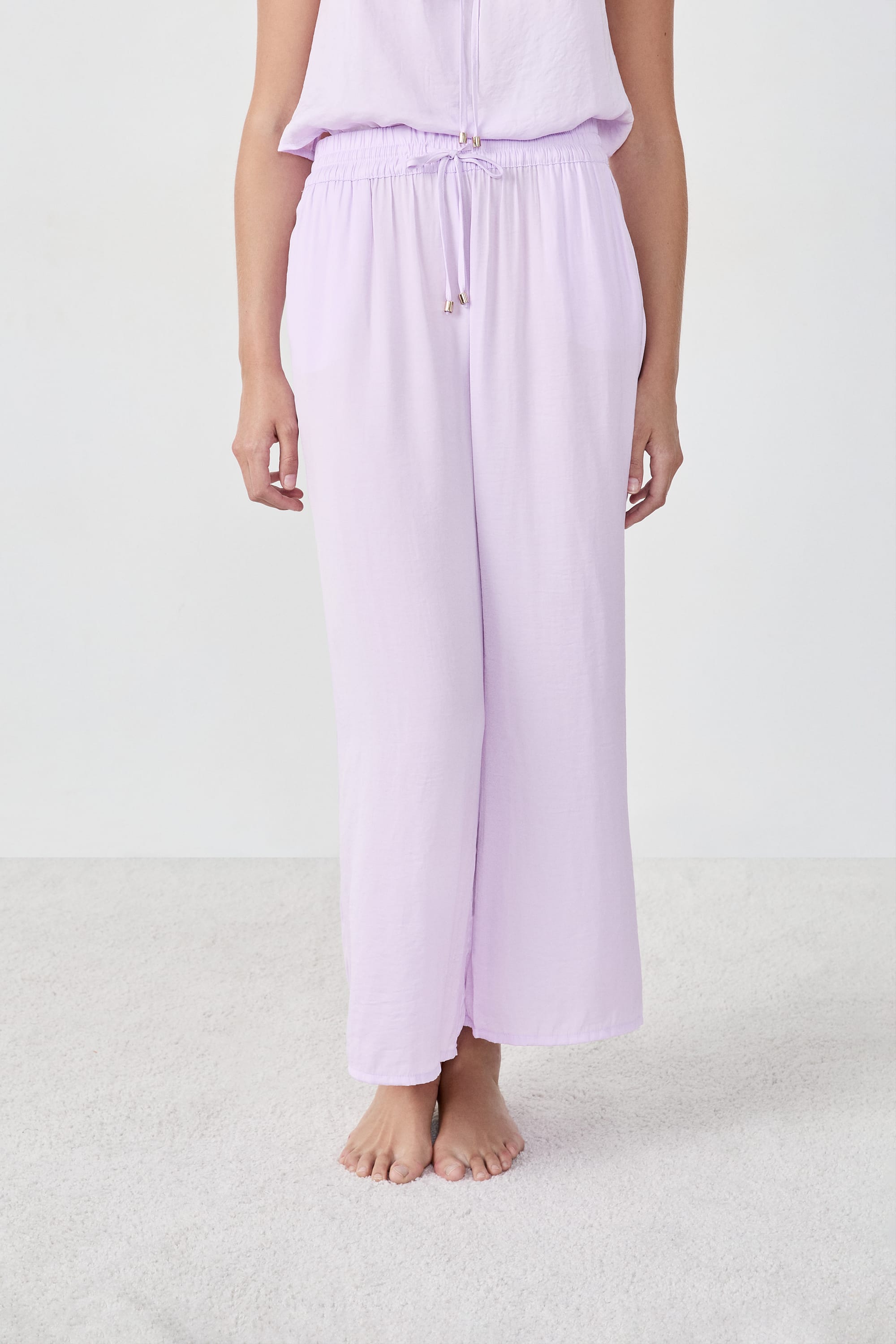 Etam CHEETA 7/8EME - PANTALON 7/8 in Lilac - View 1