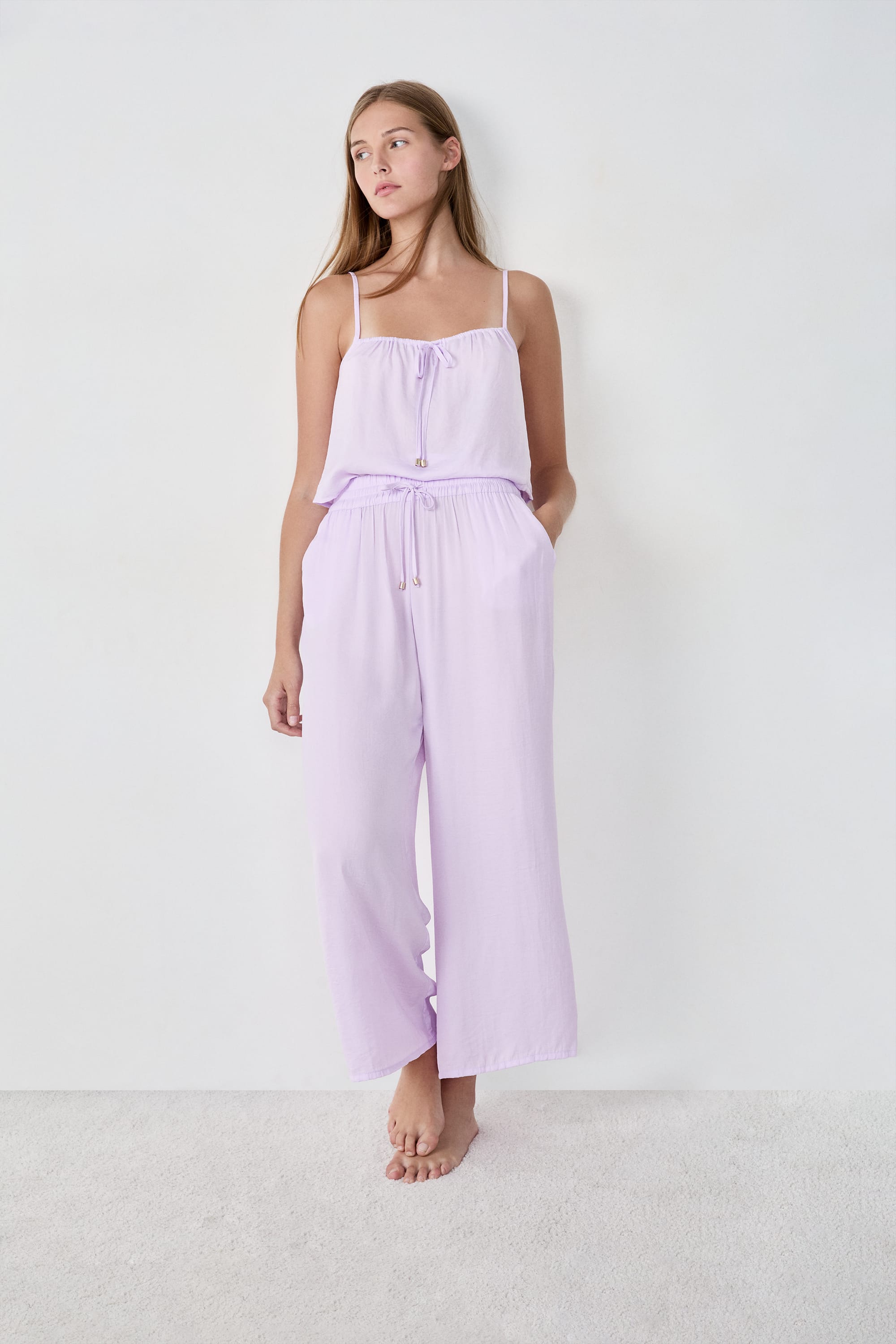 Etam CHEETA 7/8EME - PANTALON 7/8 in Lilac - View 3