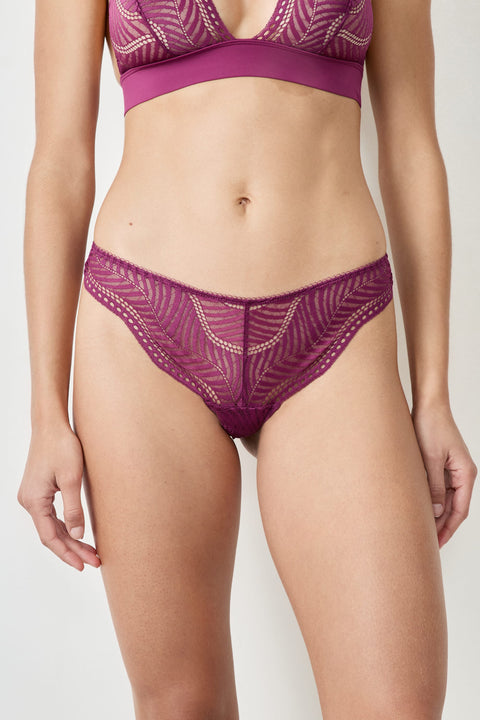 Etam audace - tanga in plum