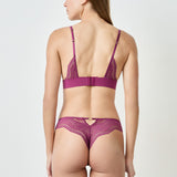 Etam AUDACE - TANGA in Plum - View 2