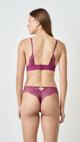 Etam AUDACE - TANGA in Plum - View 2