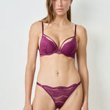 Etam AUDACE - STRING in Plum - View 3