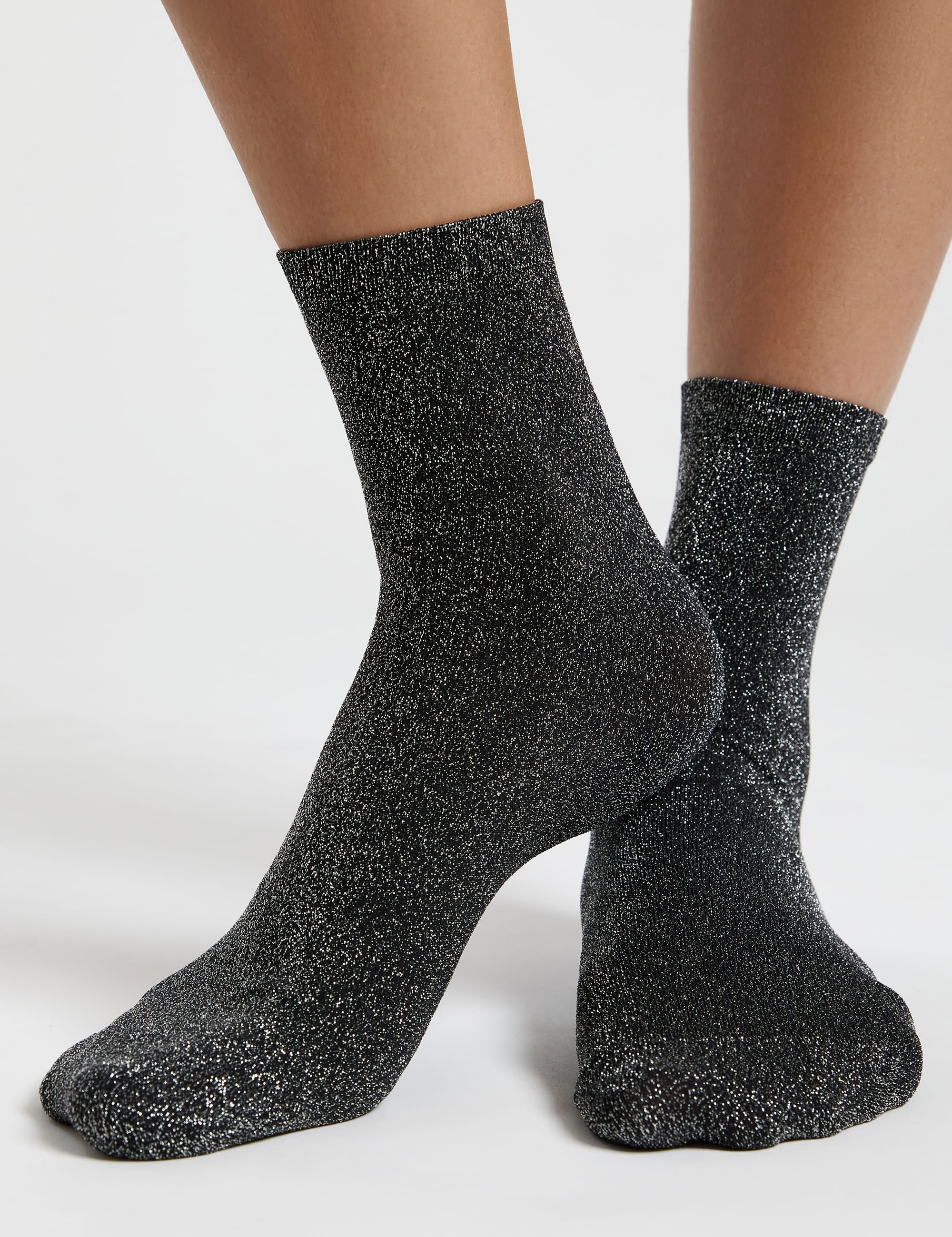 Etam ETINCELLE RIB - SOCKS in Silver - View 1