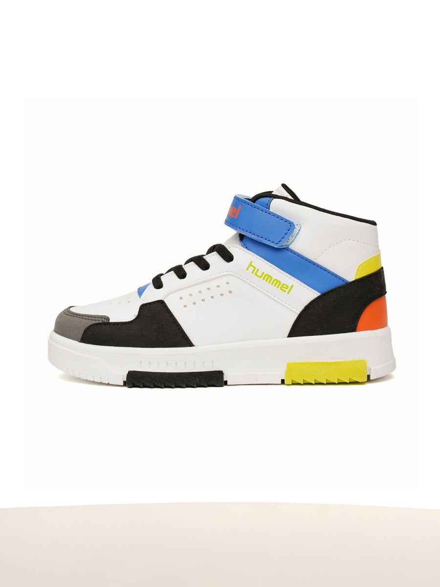 Hummel courfu jr. in white/black/blue