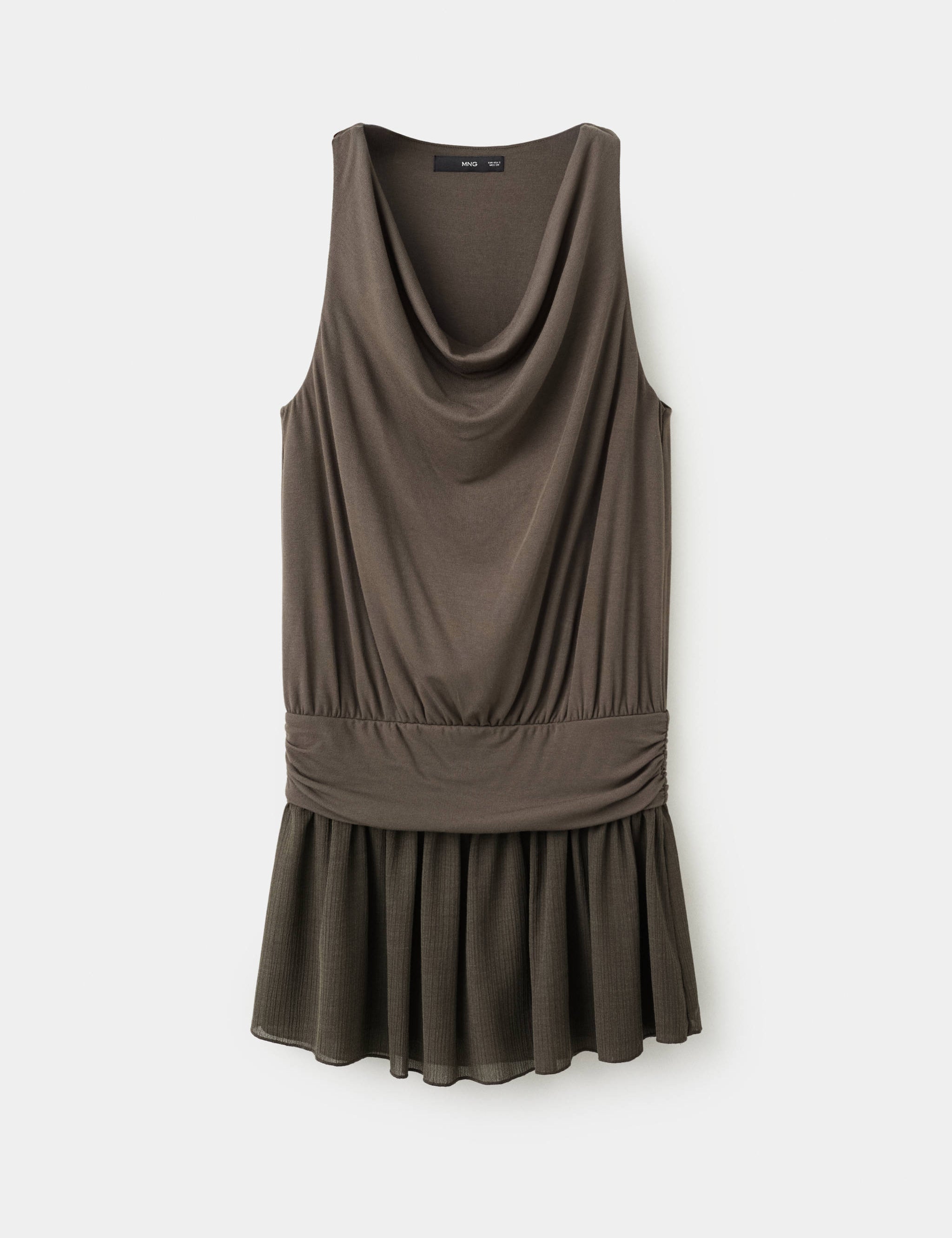 Mango vestido lagoon in brown - Image 1
