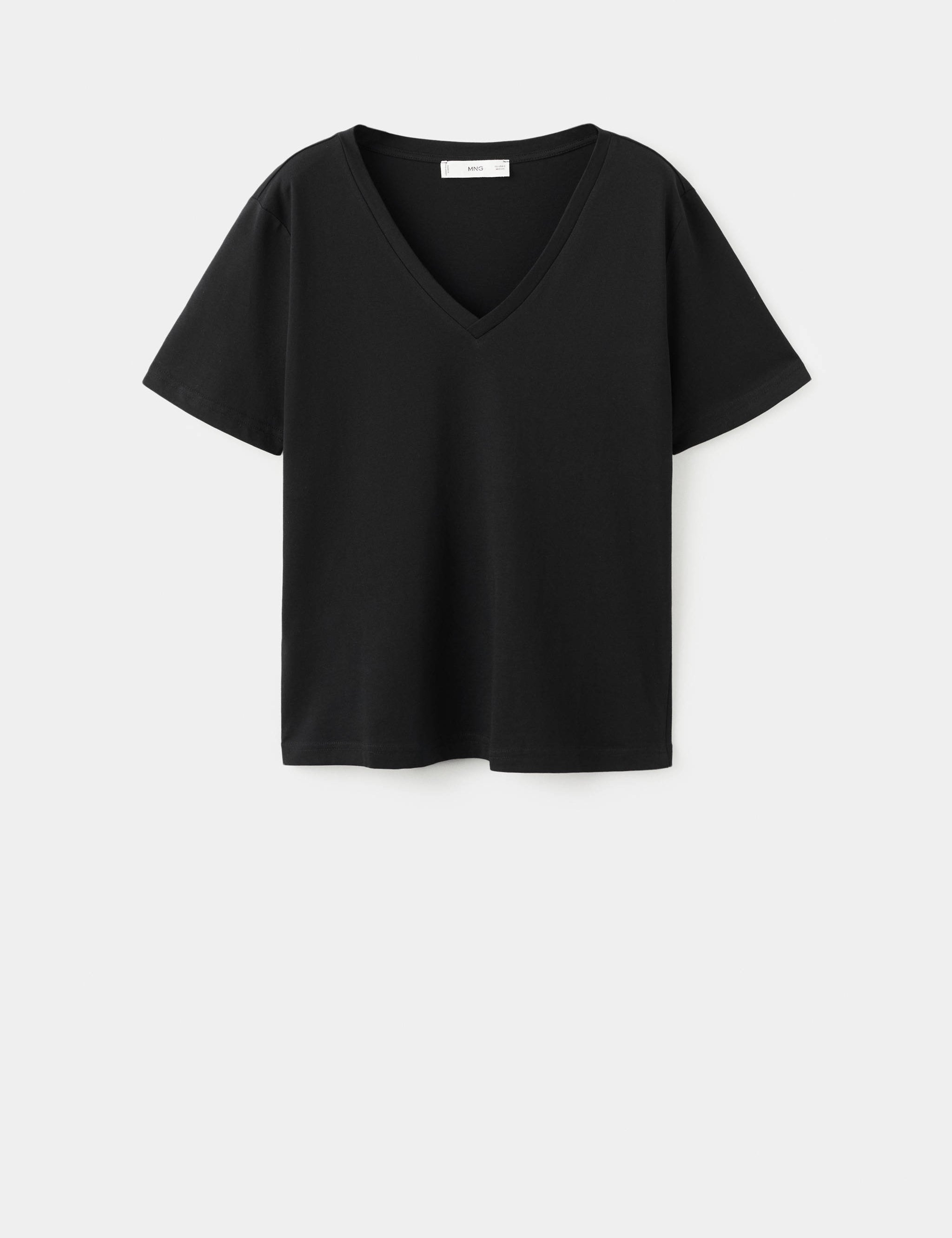 Mango camiseta chalspi in black - Image 1