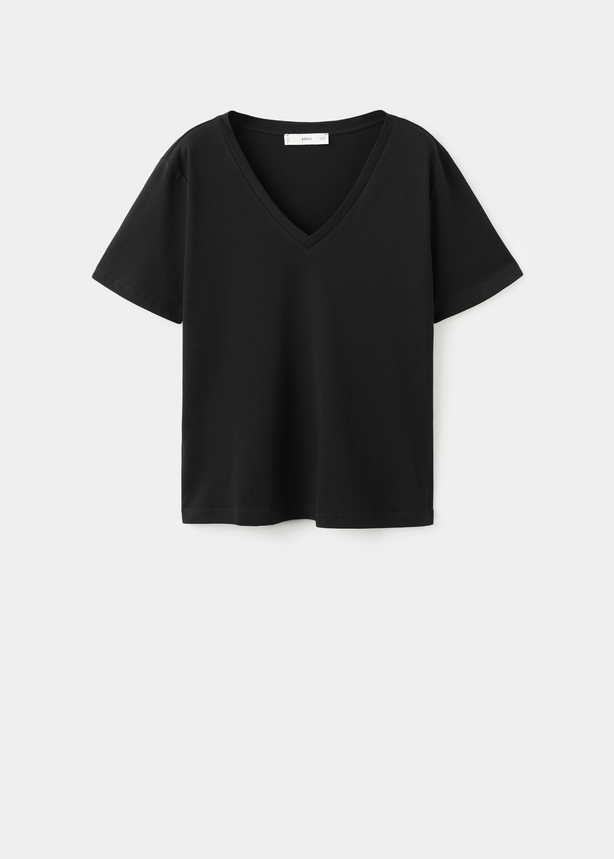 Mango camiseta chalspi in black - Image 1