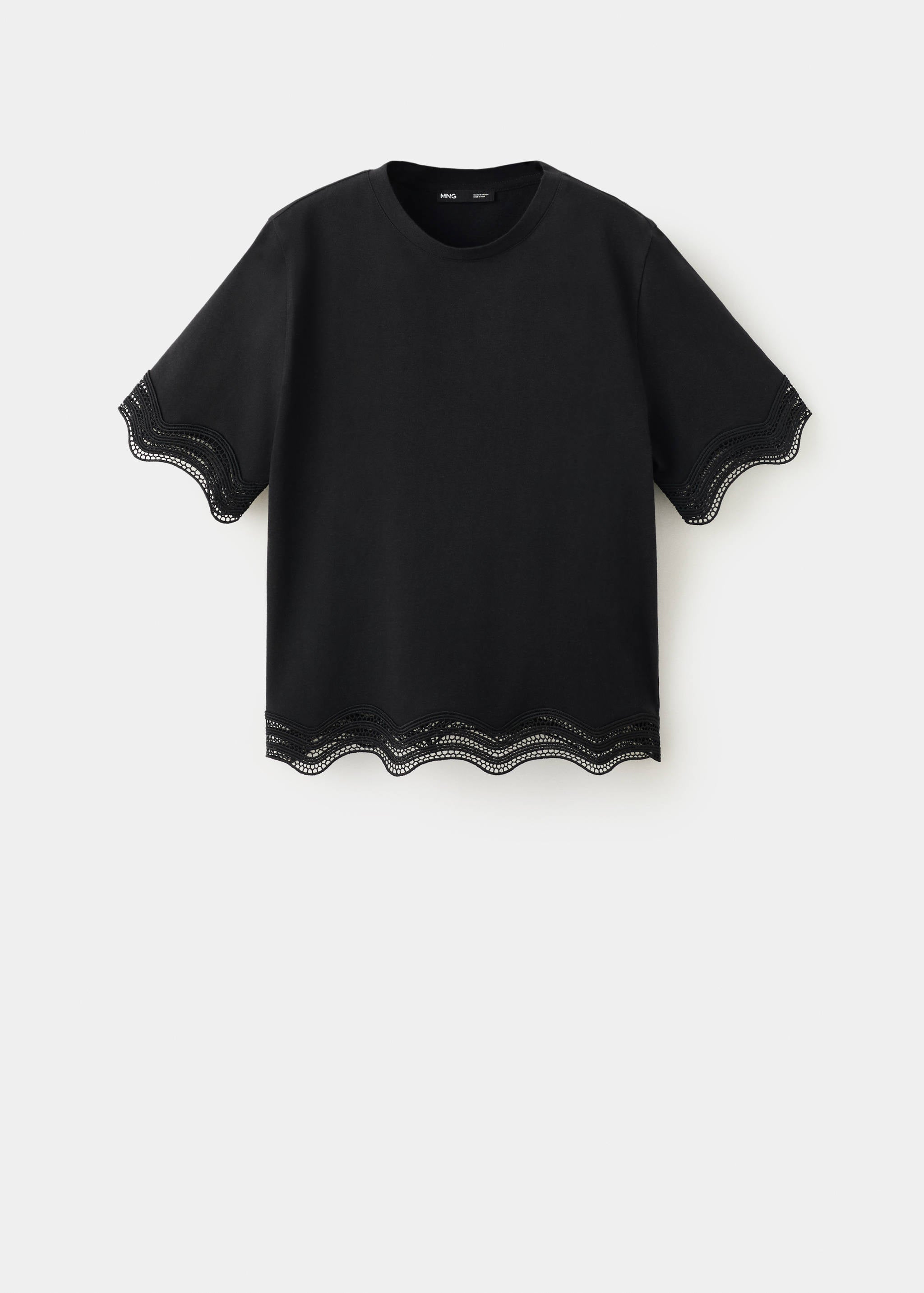 Mango camiseta ona in black - Image 1