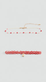 Mango collar cbear in red - Image 1