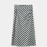 Mango falda vichy in navy - Image 1