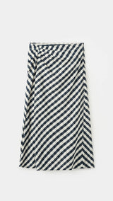 Mango falda vichy in navy - Image 1