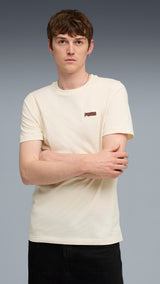 PUMA ESSENTIALS 2 colour small no. 1 logo tee in no dye - Image 1