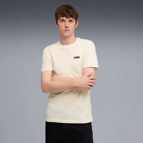 PUMA ESSENTIALS 2 colour small no. 1 logo tee in no dye
