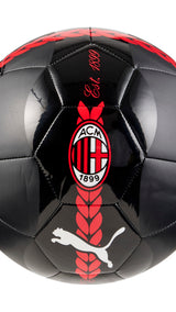 PUMA AC Milan 24/25 pre-match football in black - Image 1