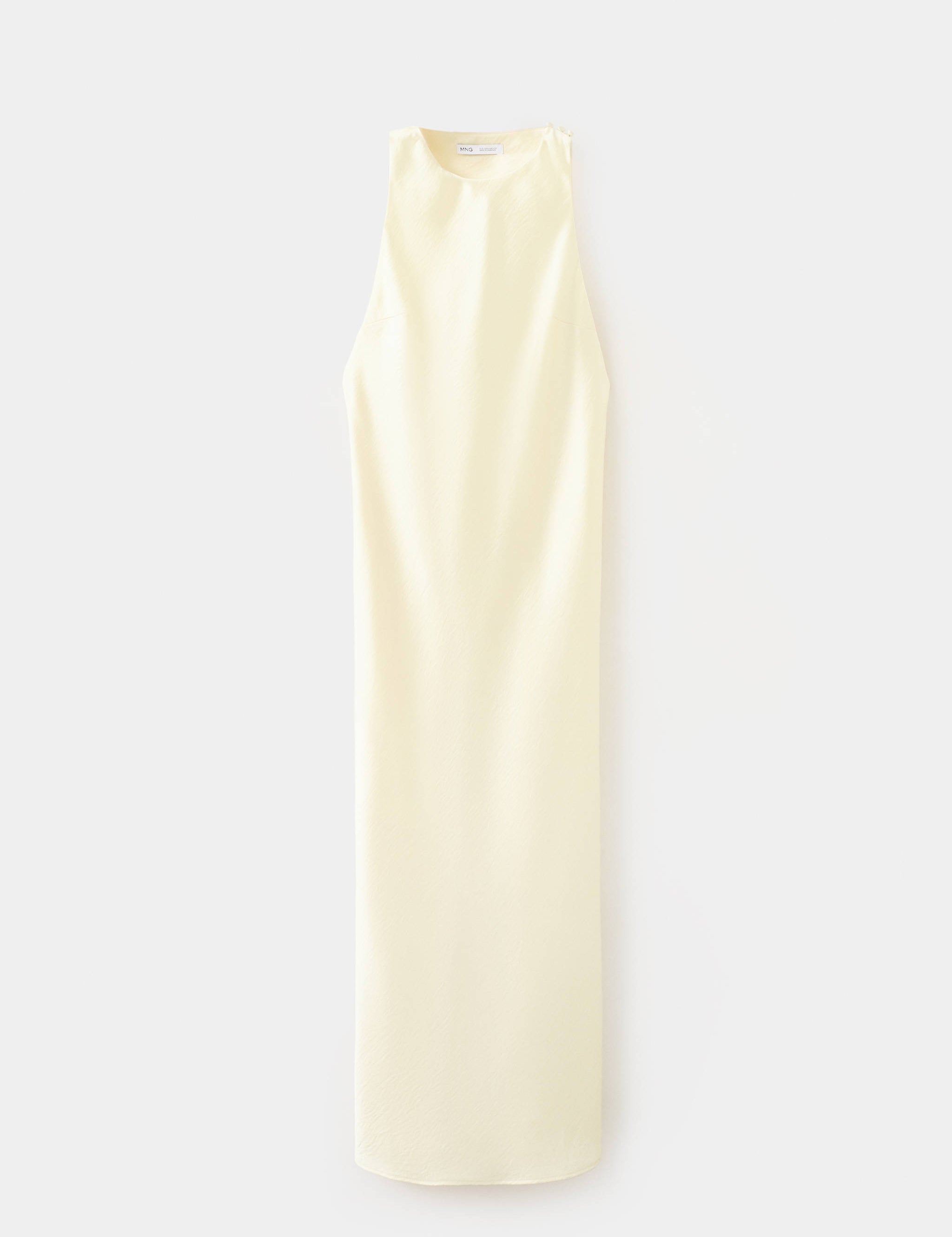Mango vestido champagn in pastel yellow - Image 1