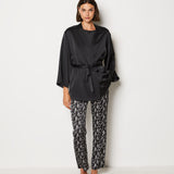 Etam sety - pyj 3 pc spe in black print