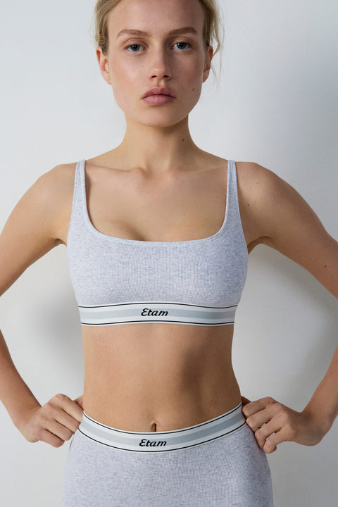 Etam cozy- SA brassiere in light gray