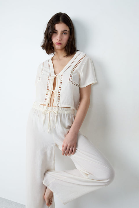 Etam kart - chemise in ecru