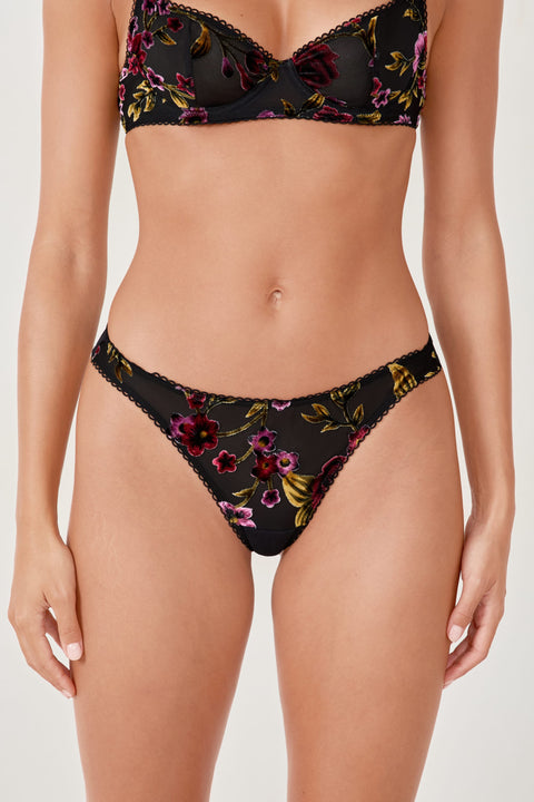 Etam irresistible - tanga in black