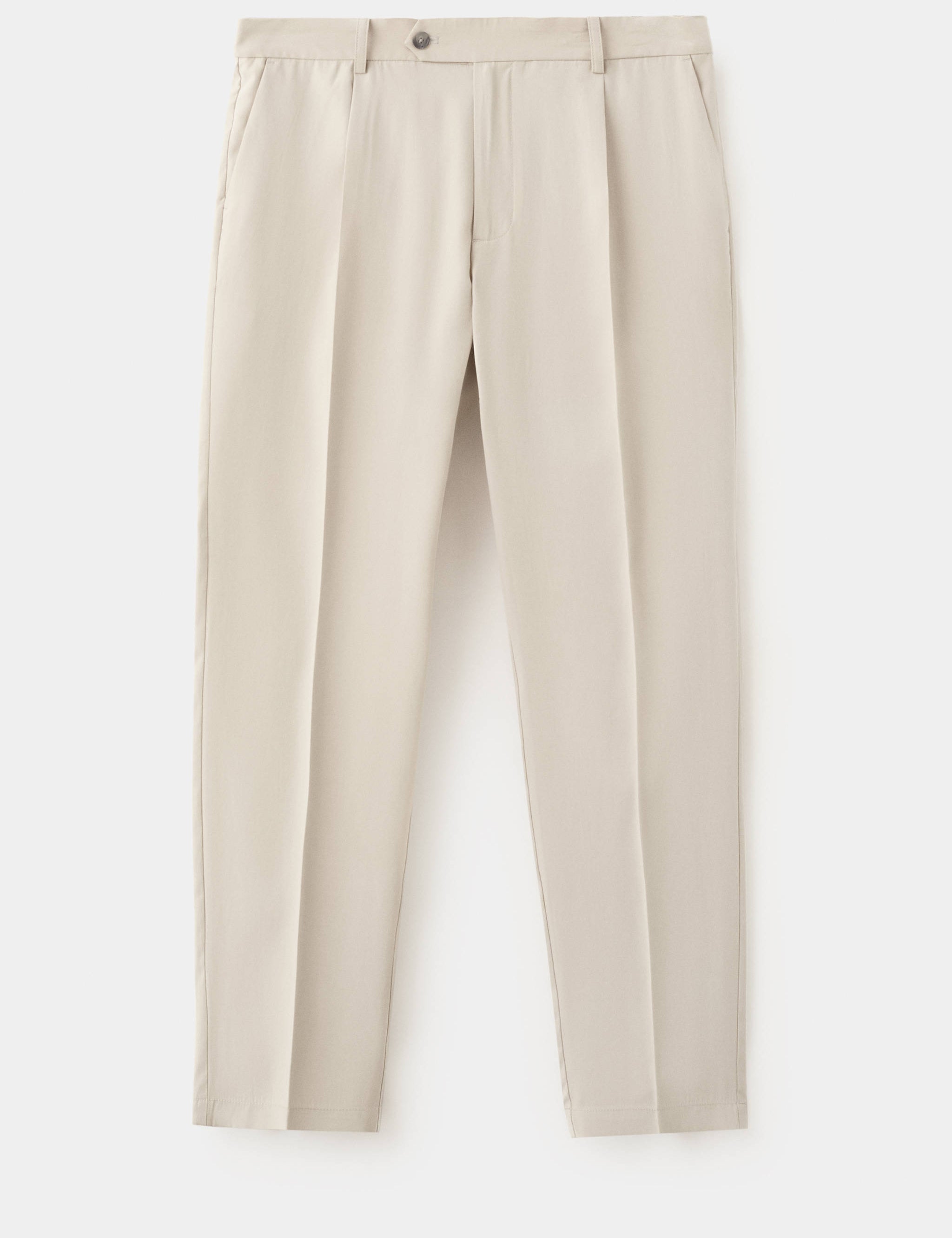 Mango pantalon vulcano in ivory - Image 1
