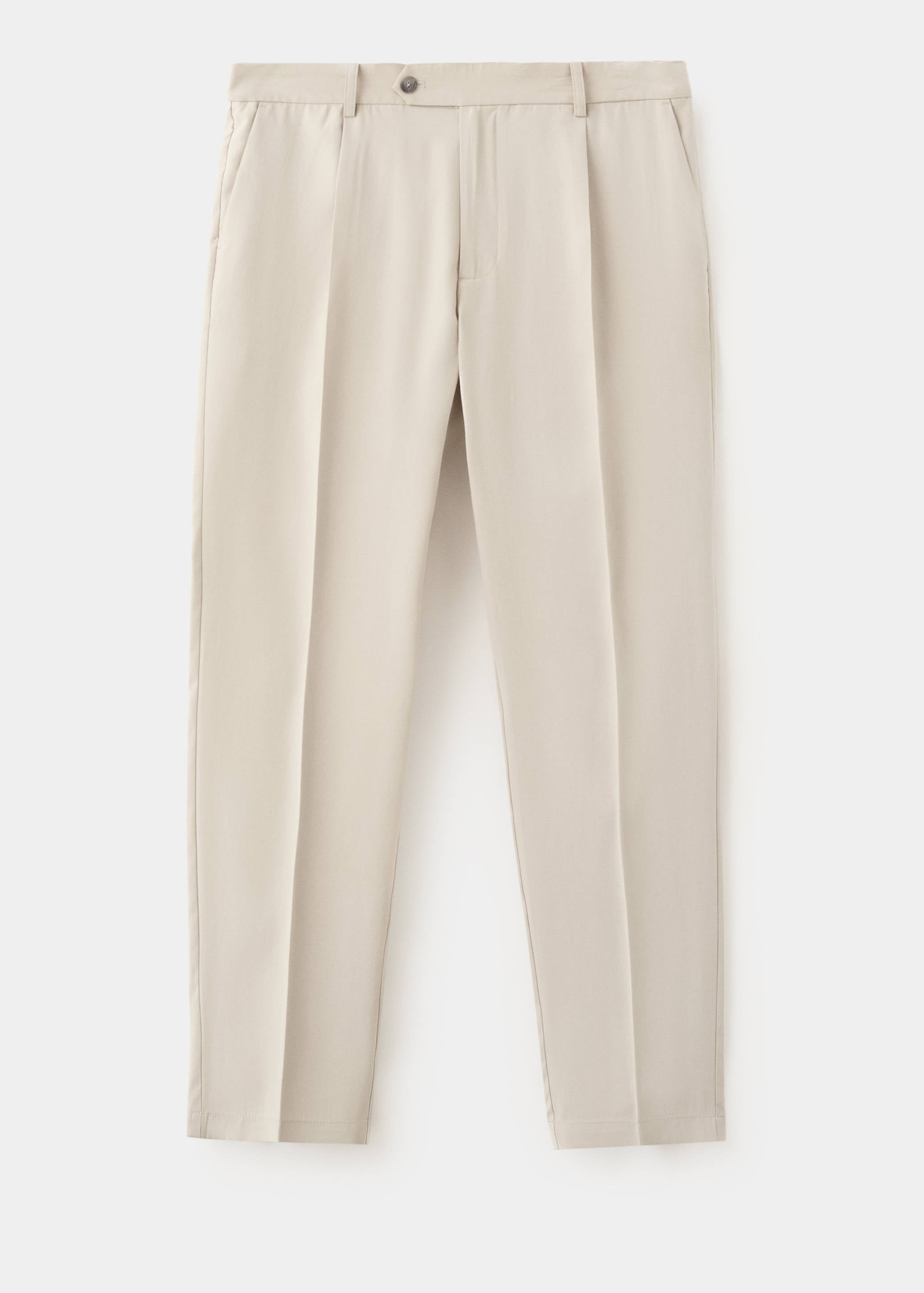 Mango pantalon vulcano in ivory - Image 1