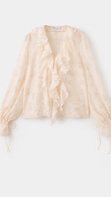 Mango blusa laila in pastel pink - Image 1