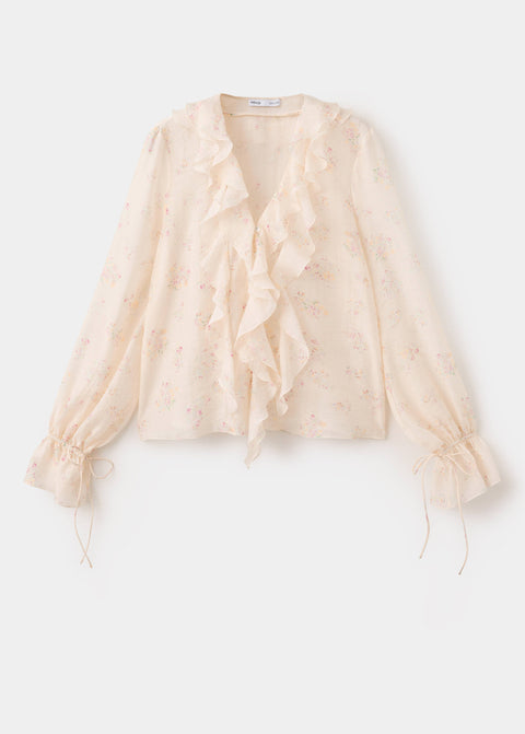 Mango blouse laila in pastel pink