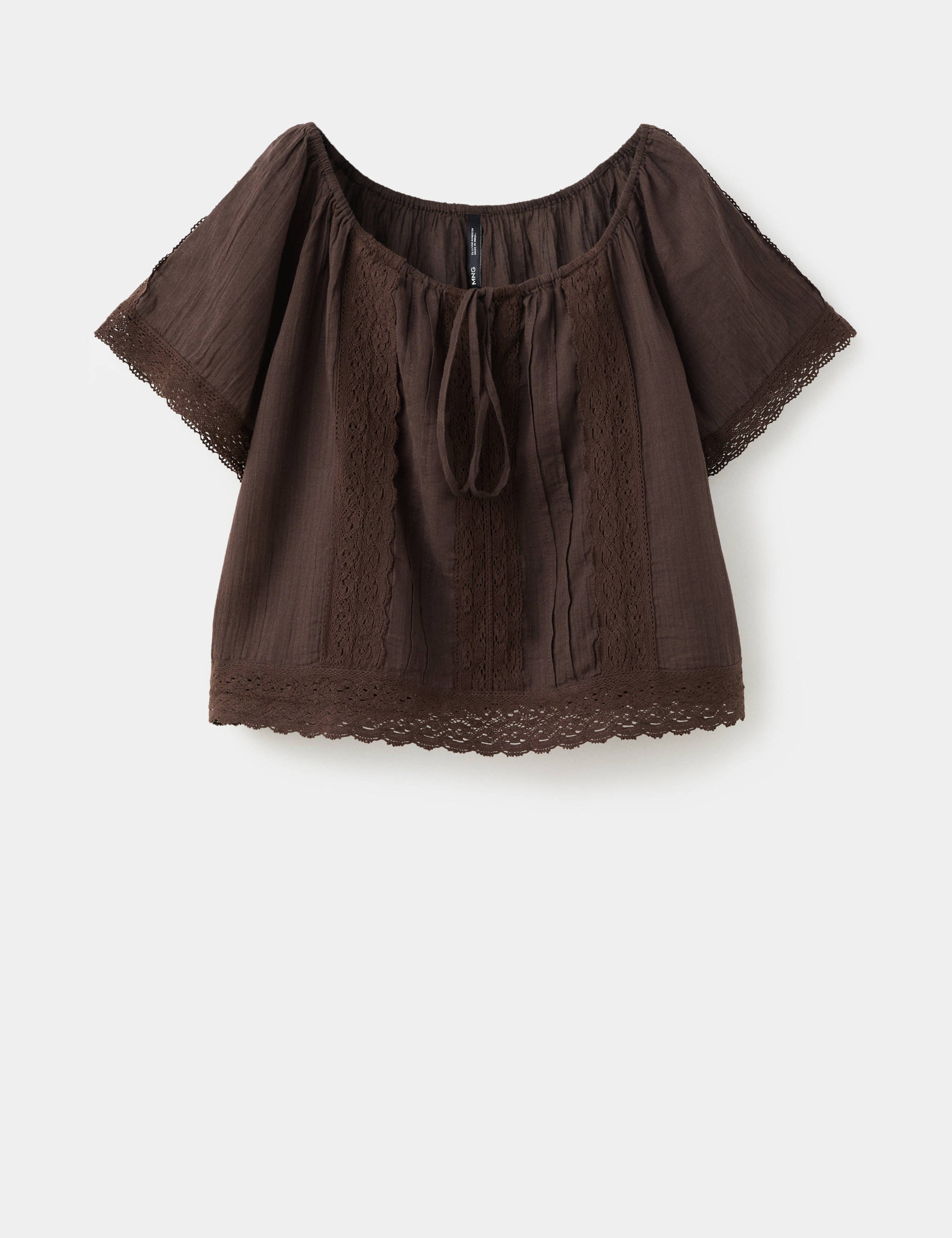 Mango blusa eva in brown - Image 1