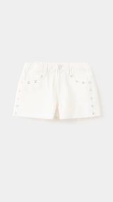 Mango shorts eyelet in white - Image 1