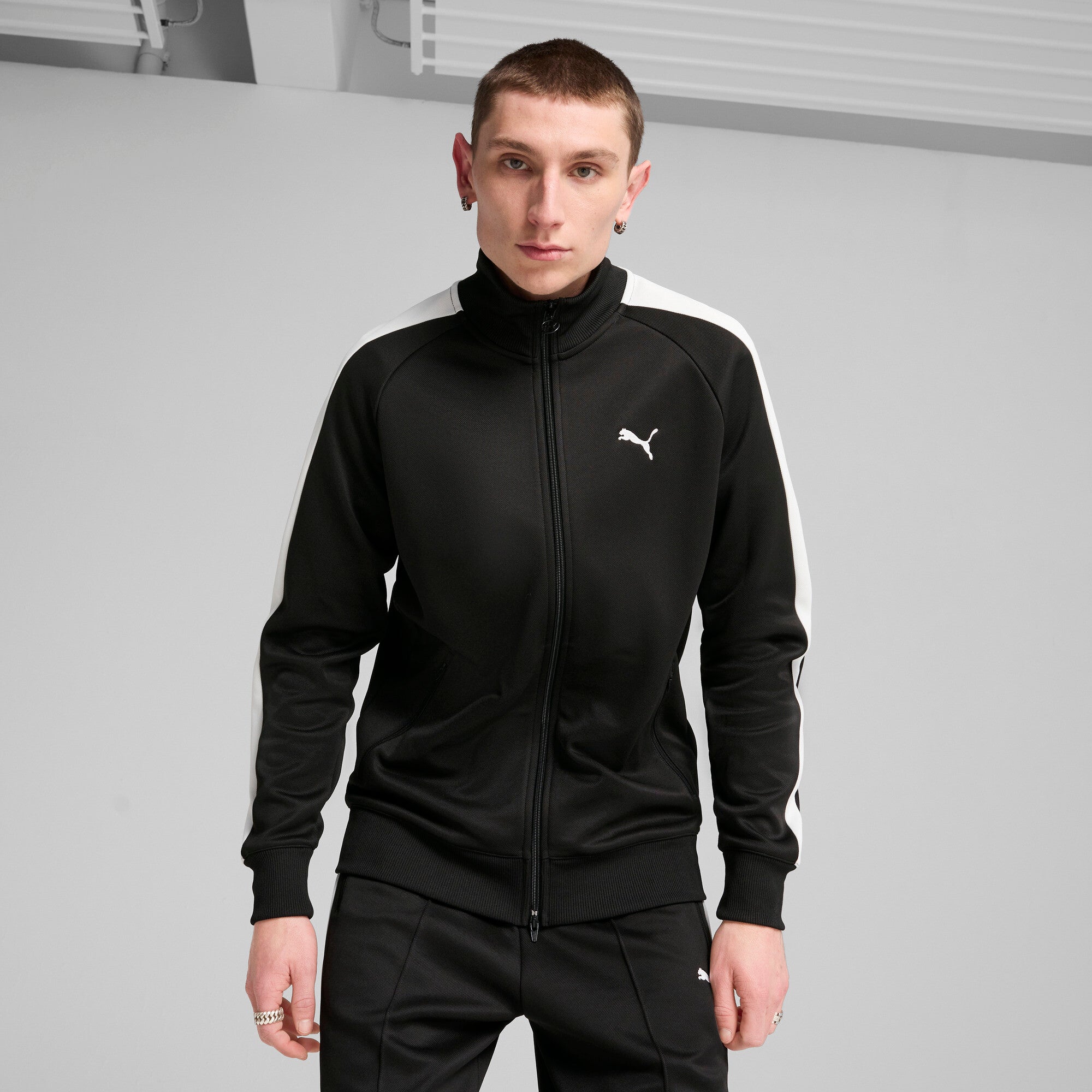 PUMA T7 ALWAYS ON track jacket in black - Image 1