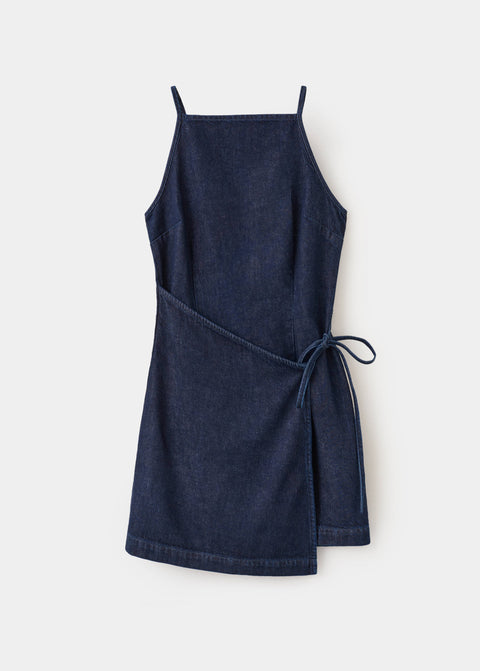 Mango dress tossa in soft denim