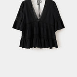Mango blusa lou in black - Image 1