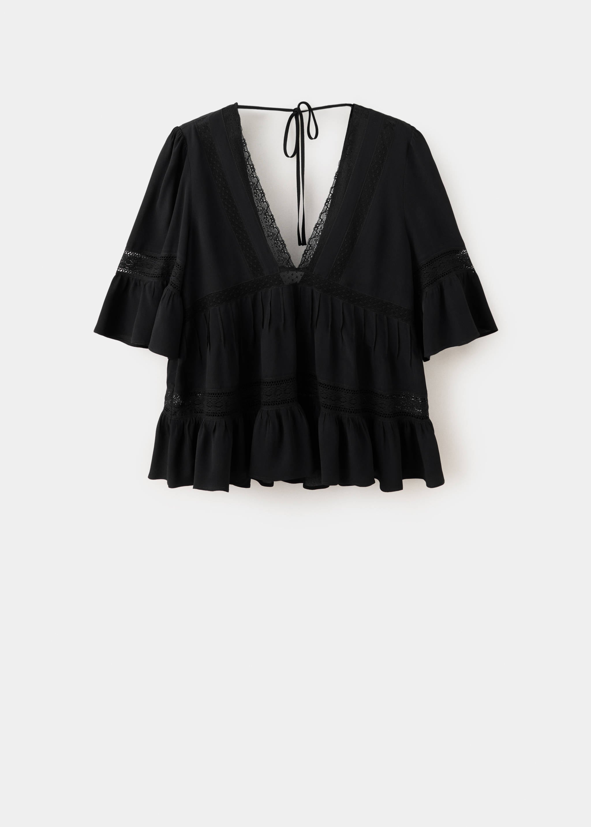 Mango blusa lou in black - Image 1