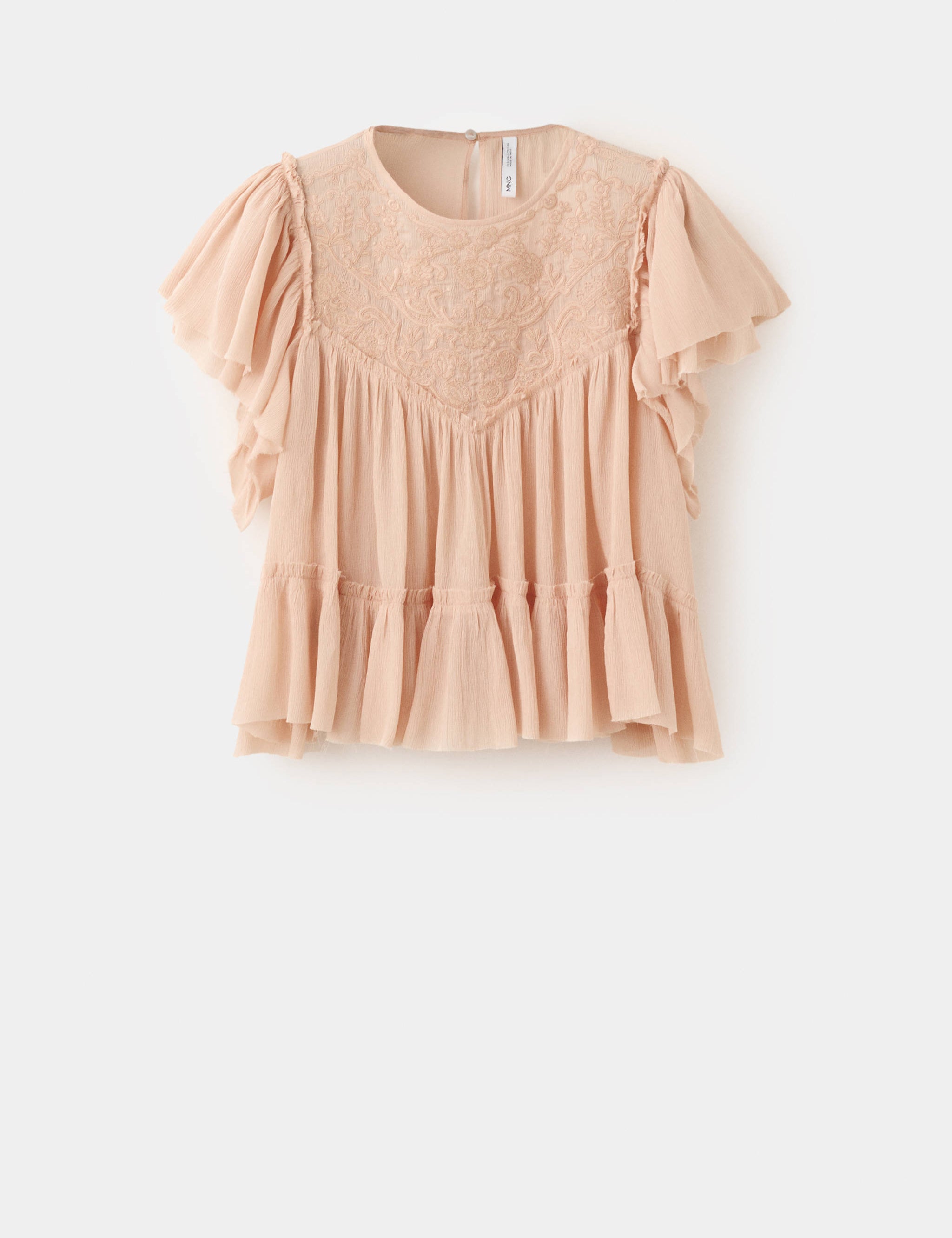 Mango blusa peonia in pink - Image 1