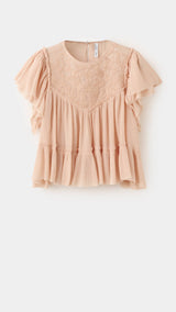 Mango blusa peonia in pink - Image 1