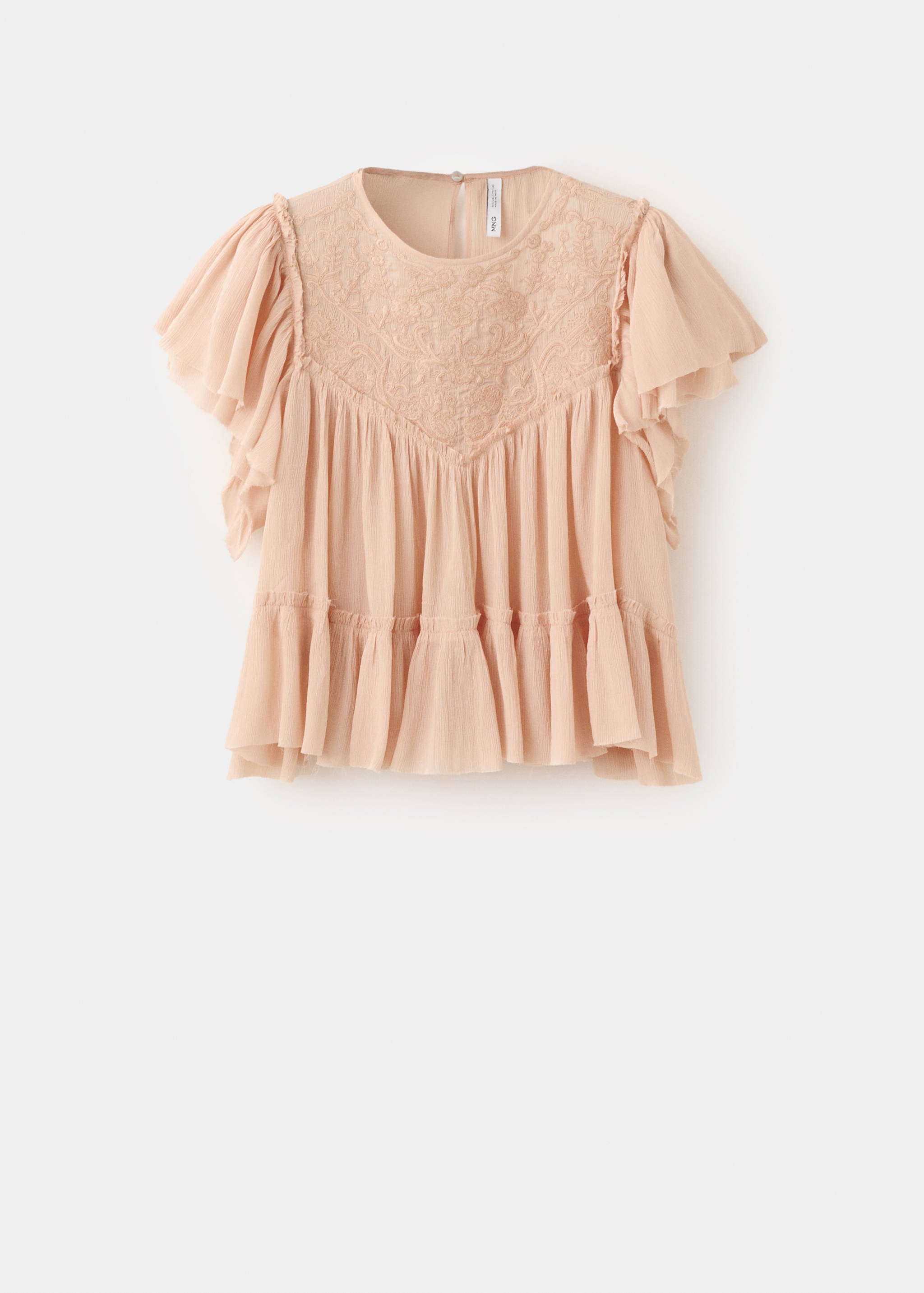Mango blusa peonia in pink - Image 1