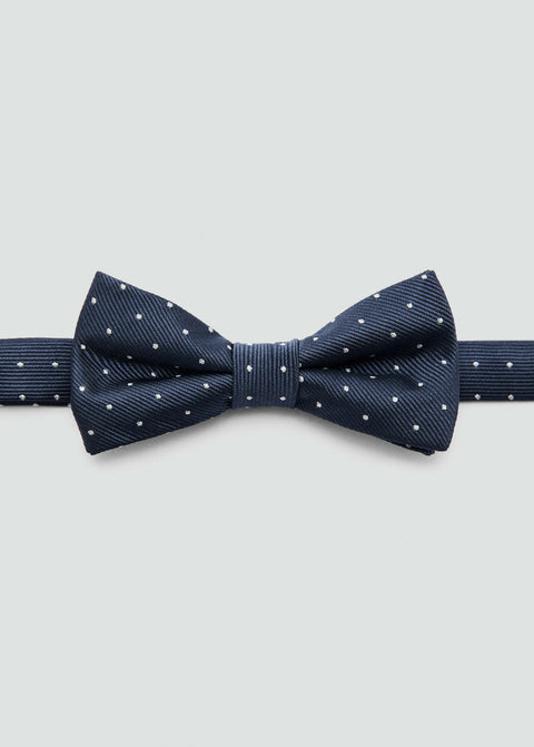 Mango bow tie punti in navy