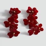 Mango pendiente junco in garnet - Image 1